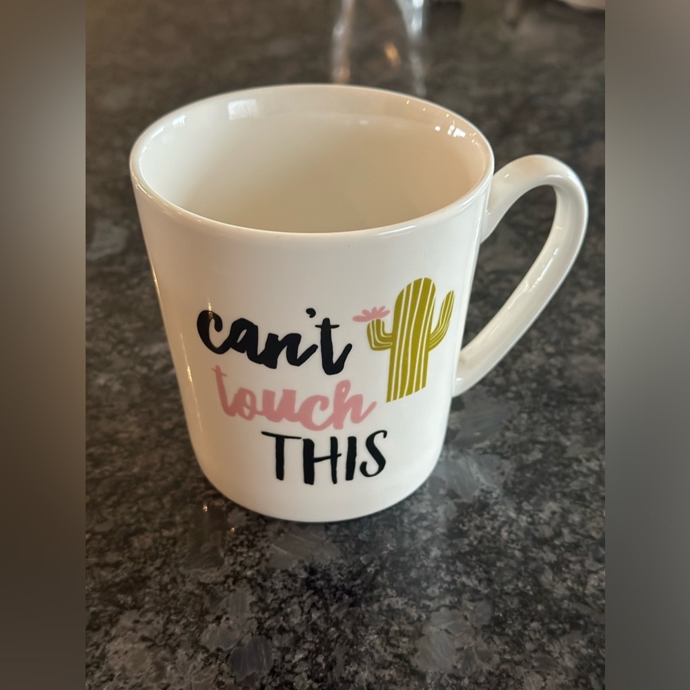 “Can’t touch this” double sided Cactus coffee mug